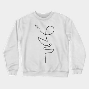 paper plane Crewneck Sweatshirt